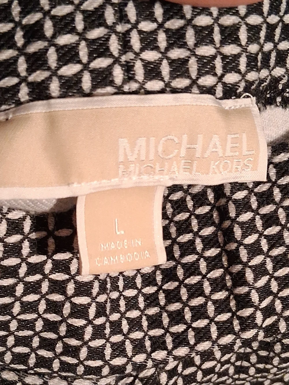Michael Kors Gray Micro-Pattern Slim Chinos